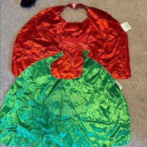 Red and Green Superhero Capes